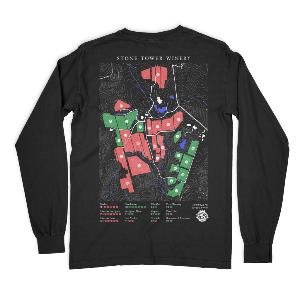 Vineyard Map Long Sleeve T-Shirt